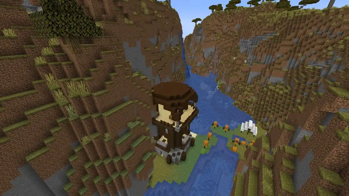 Avant-poste des pilleurs du Canyon dans Minecraft