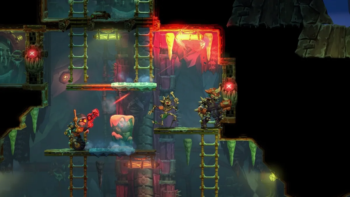 Mécanicien de tir par ricochet dans SteamWorld Heist 2