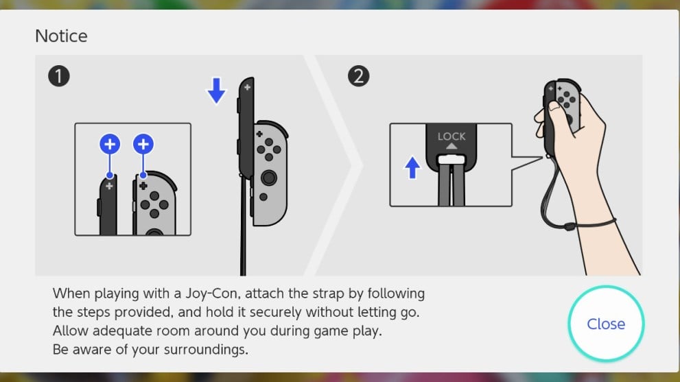 Instructions pour les Joy-Con Nintendo