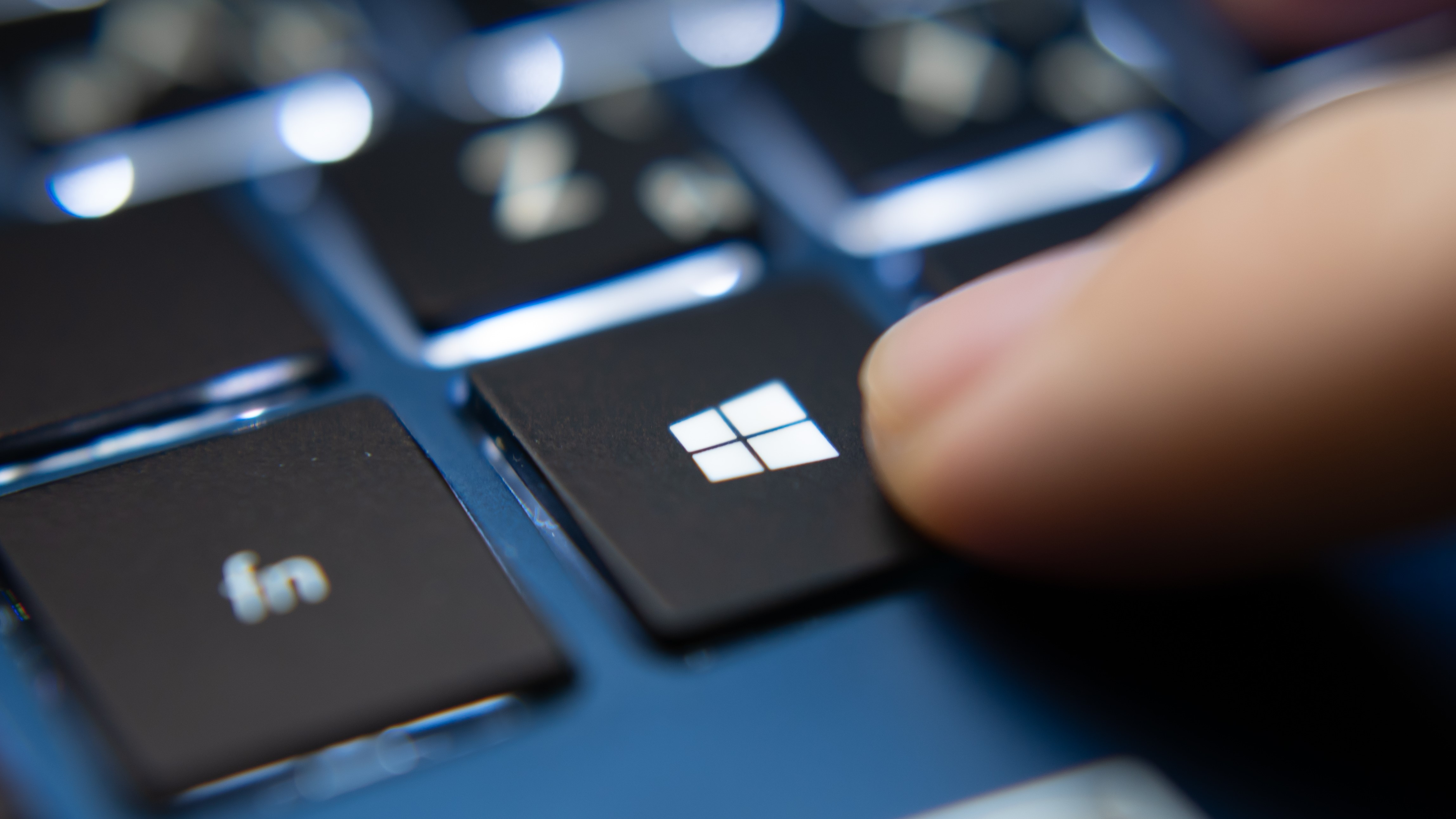 Bouton Windows 10 sur un clavier